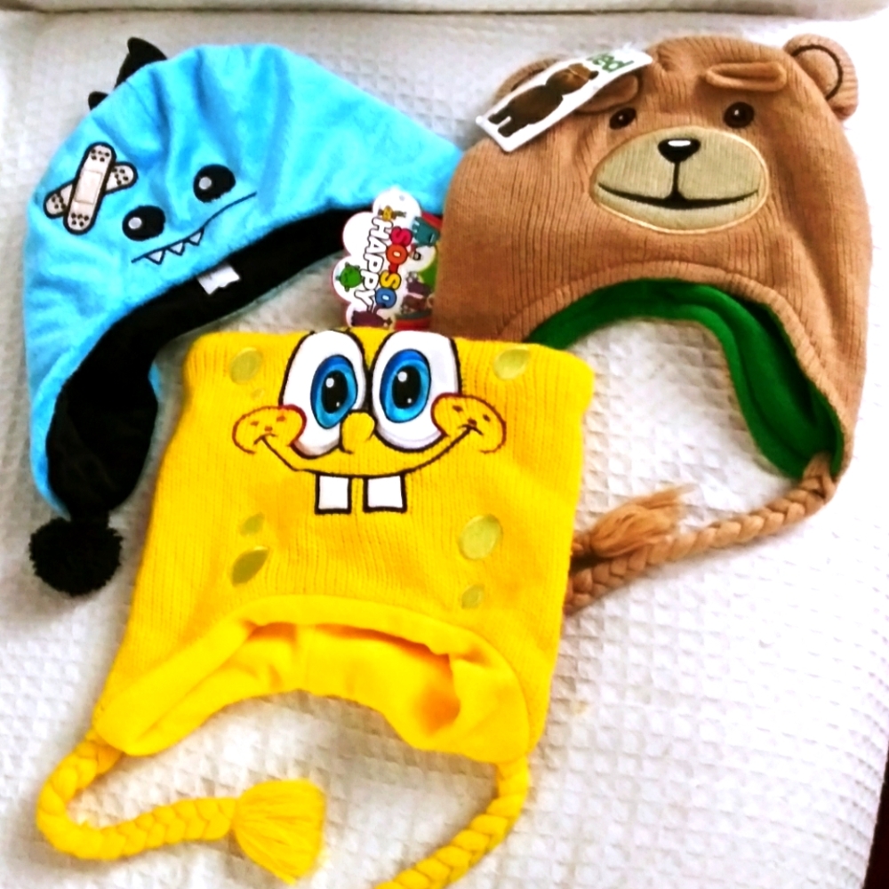 NWT Set of 3 Kids hats / beanies